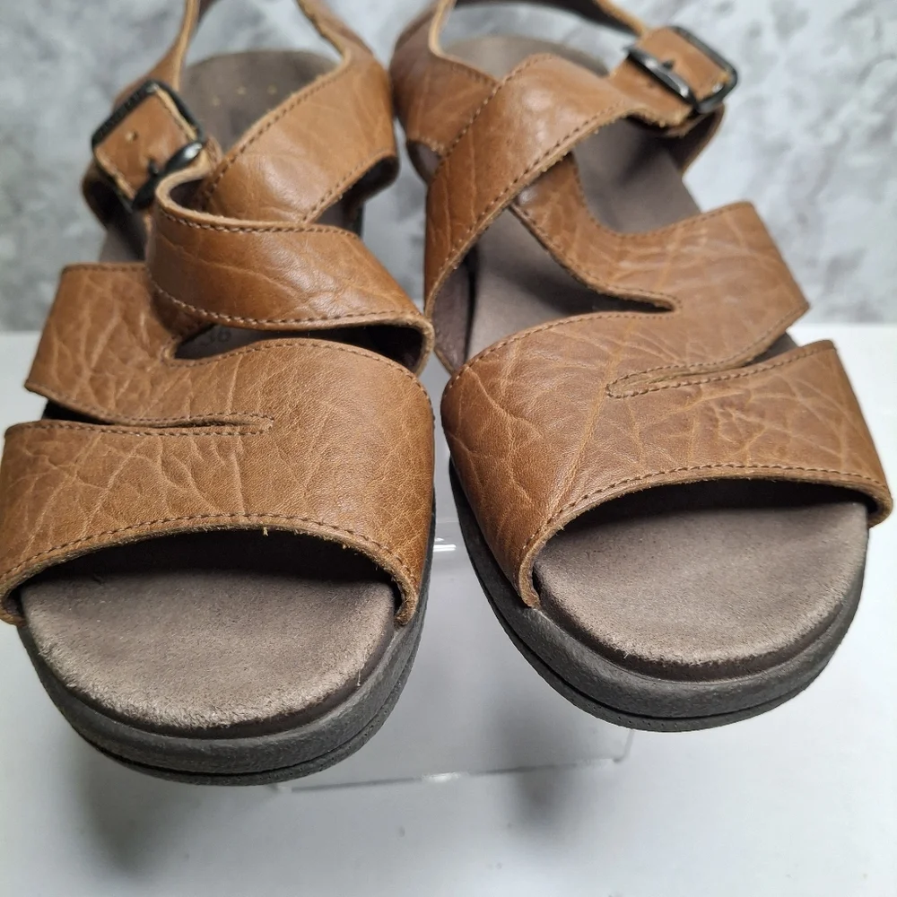 Mephisto Altina Sandals Womens 36 EUR 5.5 /6 US Brown Leather Buckle Comfort - Picture 8 of 15